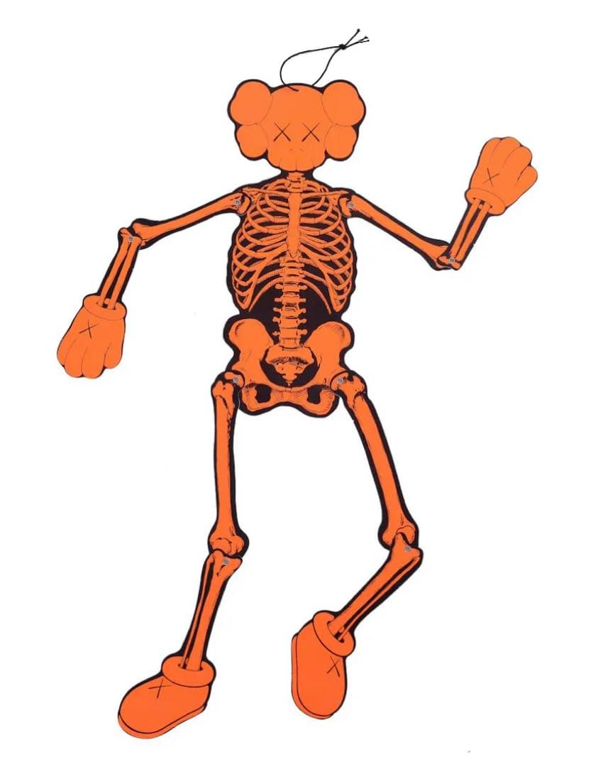 特撮 KAWS Skeleton Board Cutout Ornament