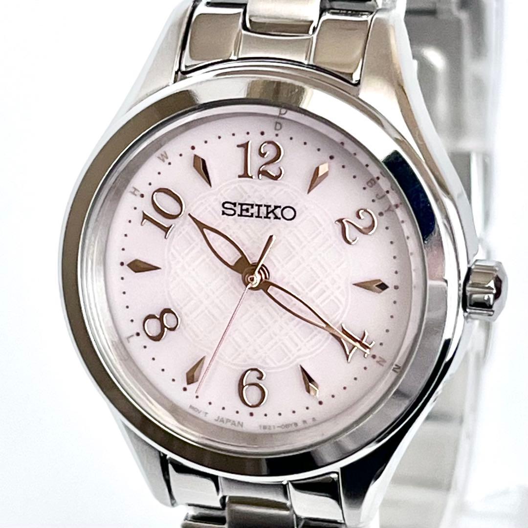 セイコー SEIKO レディース腕時計 稼働 電波ソーラー 磨き済み s2105