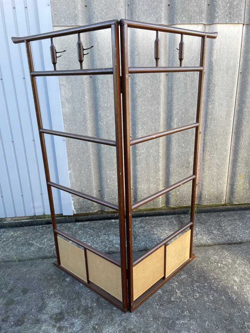 稀少/古道具/当時物/無垢材/木製/衣紋掛け/衣桁/着物掛け/30