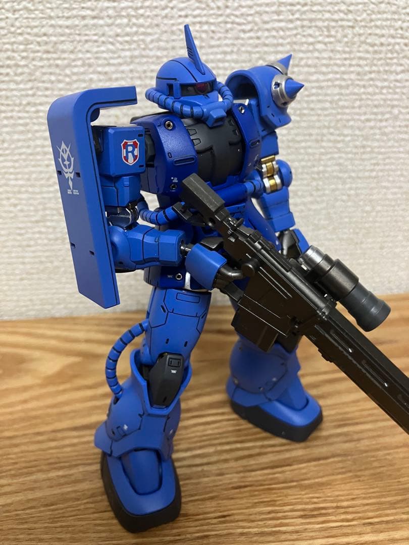 HG THE ORIGIN シャアザク　ランバラルカラー　改修塗装済完成品
