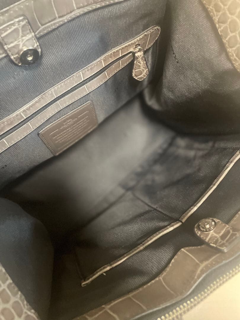 美品☆COACH☆バッグ☆本革☆グレー