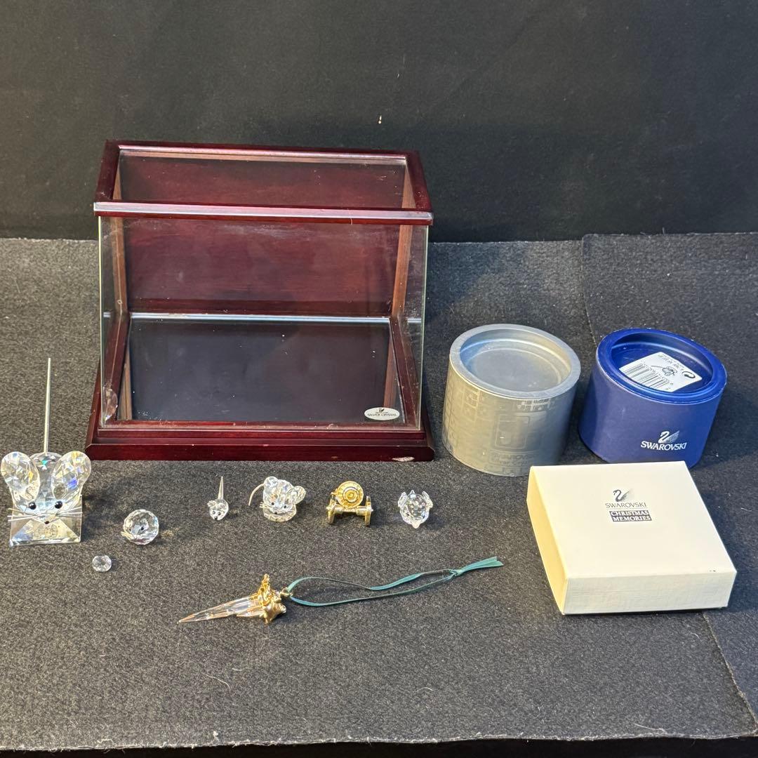 スワロフスキー　7点まとめて　専用のディスプレイケース付き　絶版品　レア物