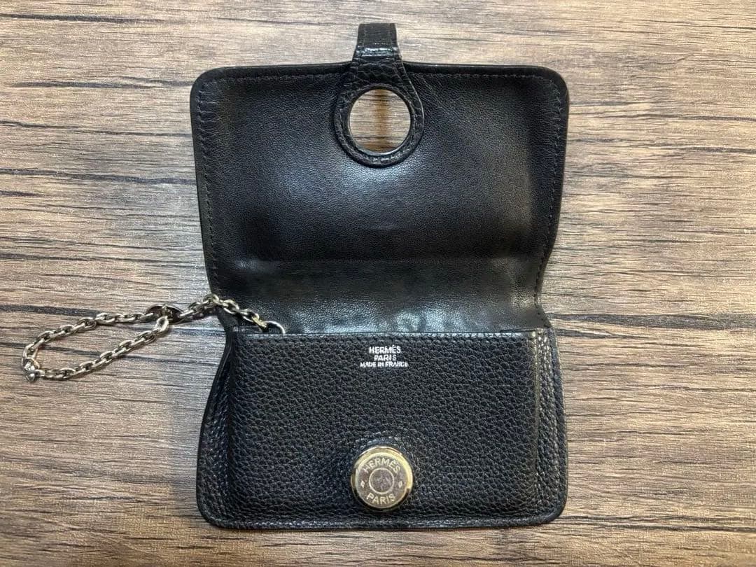 し*0様 【HERMES】ドゴン　コンパクト　ケース　キーケース　ブラック