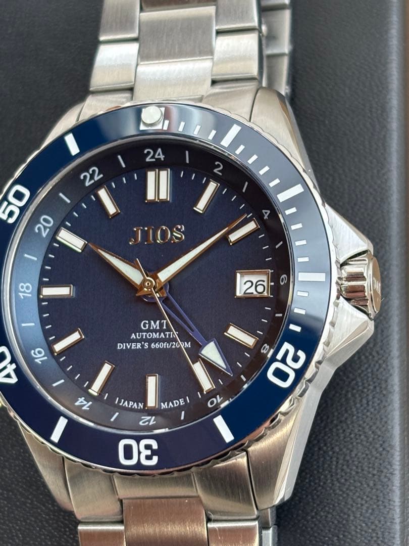 ひ*。様 メンズ機械式腕時計　JIOS GMT DIVERS 104 ダイバーズ