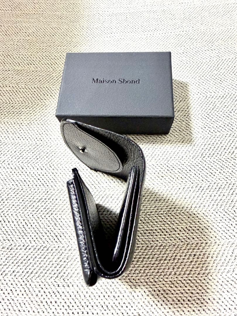 Maison Sbond ブラック 三つ折り財布