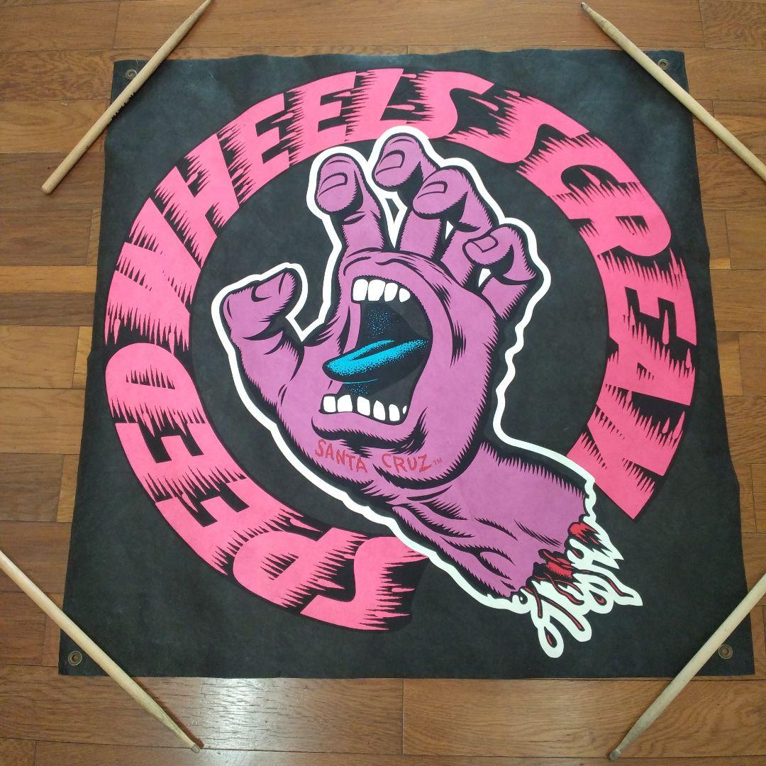 Santa Cruz スクリーミングハンド　バナー　80年代　アート