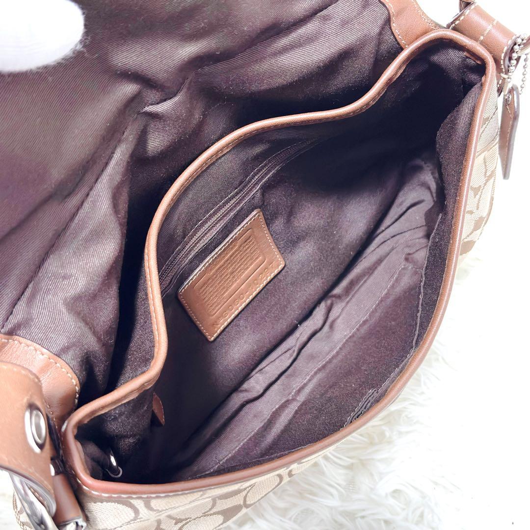 COACH コーチ ソーホー ワンショルダーバッグ レザー キャンバス ブラウン
