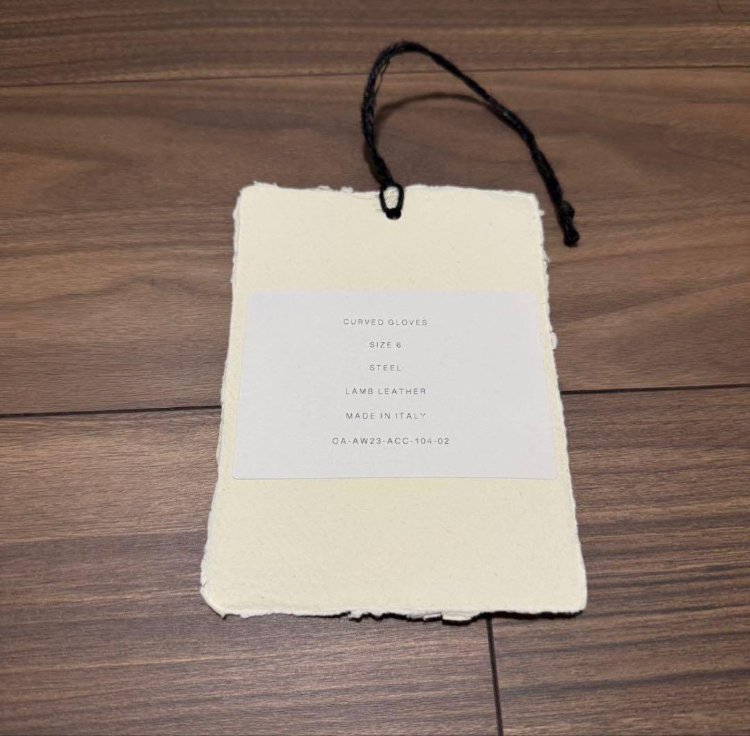 オ*ー様 24AW OMAR AFRIDI CURVED GLOVES STEE