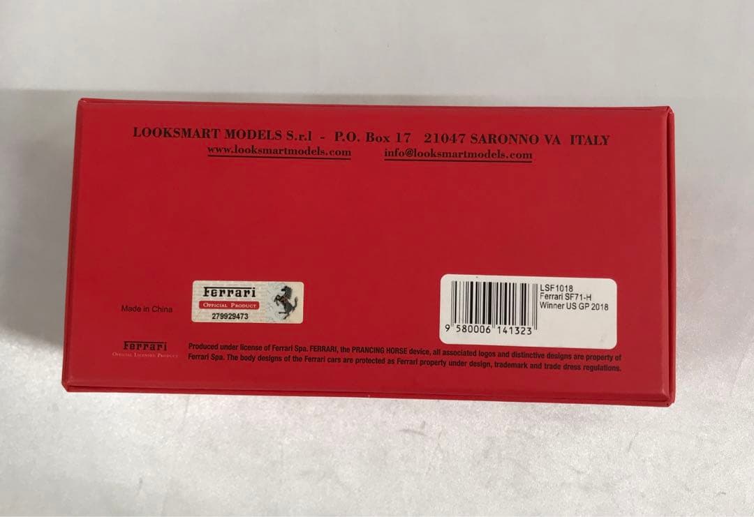 ミニカー 1/43 Ferrari SF71H Winner US GP 2018