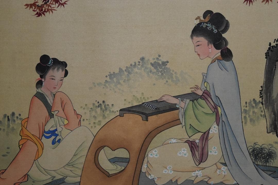 真作保証・中国　美人画　名画　古美術　骨董