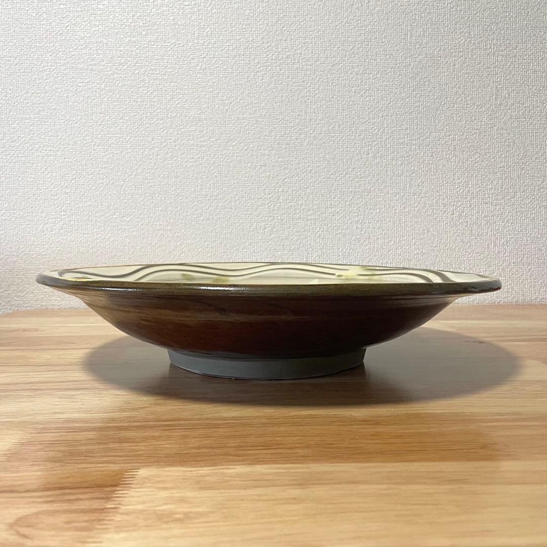 小鹿田焼 刷毛目 尺二寸皿 大皿 銀座たくみ 櫛描き 民藝 柳瀬朝夫 坂本茂木