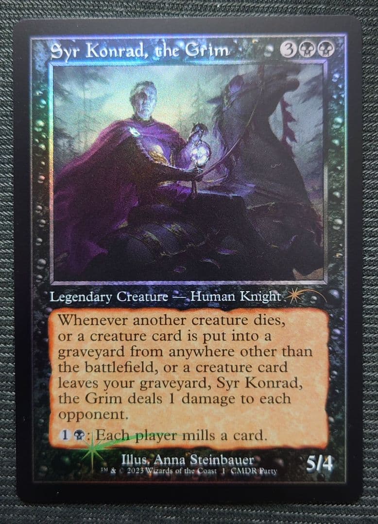 mtg 厳格な者、コンラッド卿 旧枠 FOIL 英語版 edh prm