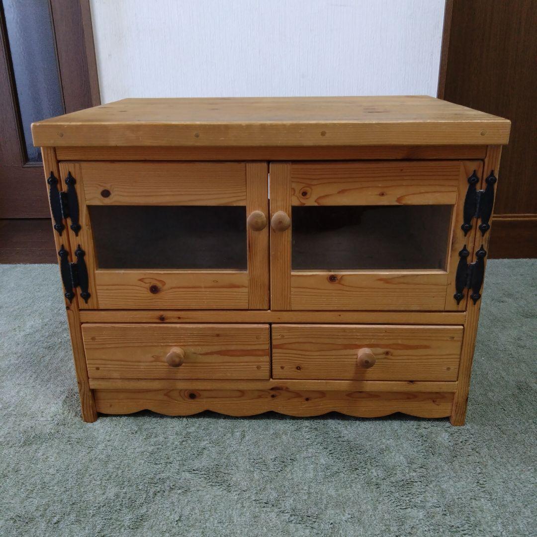 【カリレ】カントリー家具　ハンドメイド　ナチュラルウッド テレビボード