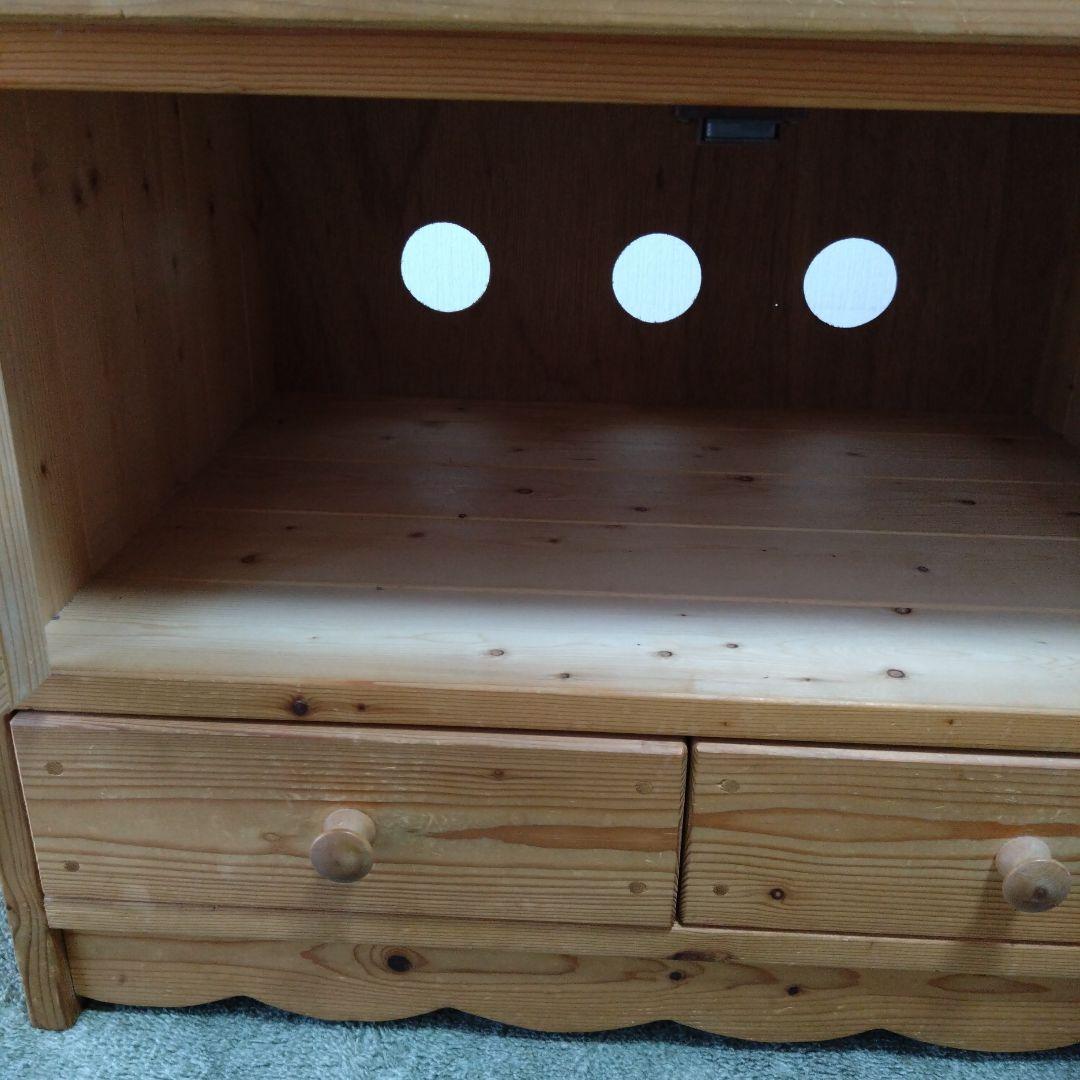 【カリレ】カントリー家具　ハンドメイド　ナチュラルウッド テレビボード