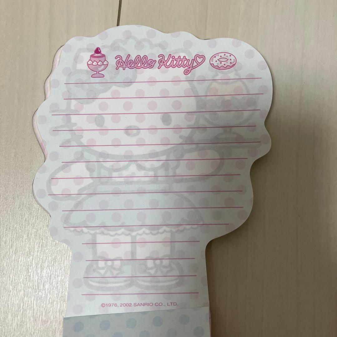 キティ　平成レトロ♡ダイカットメモ♡ウェイトレス♡2002年