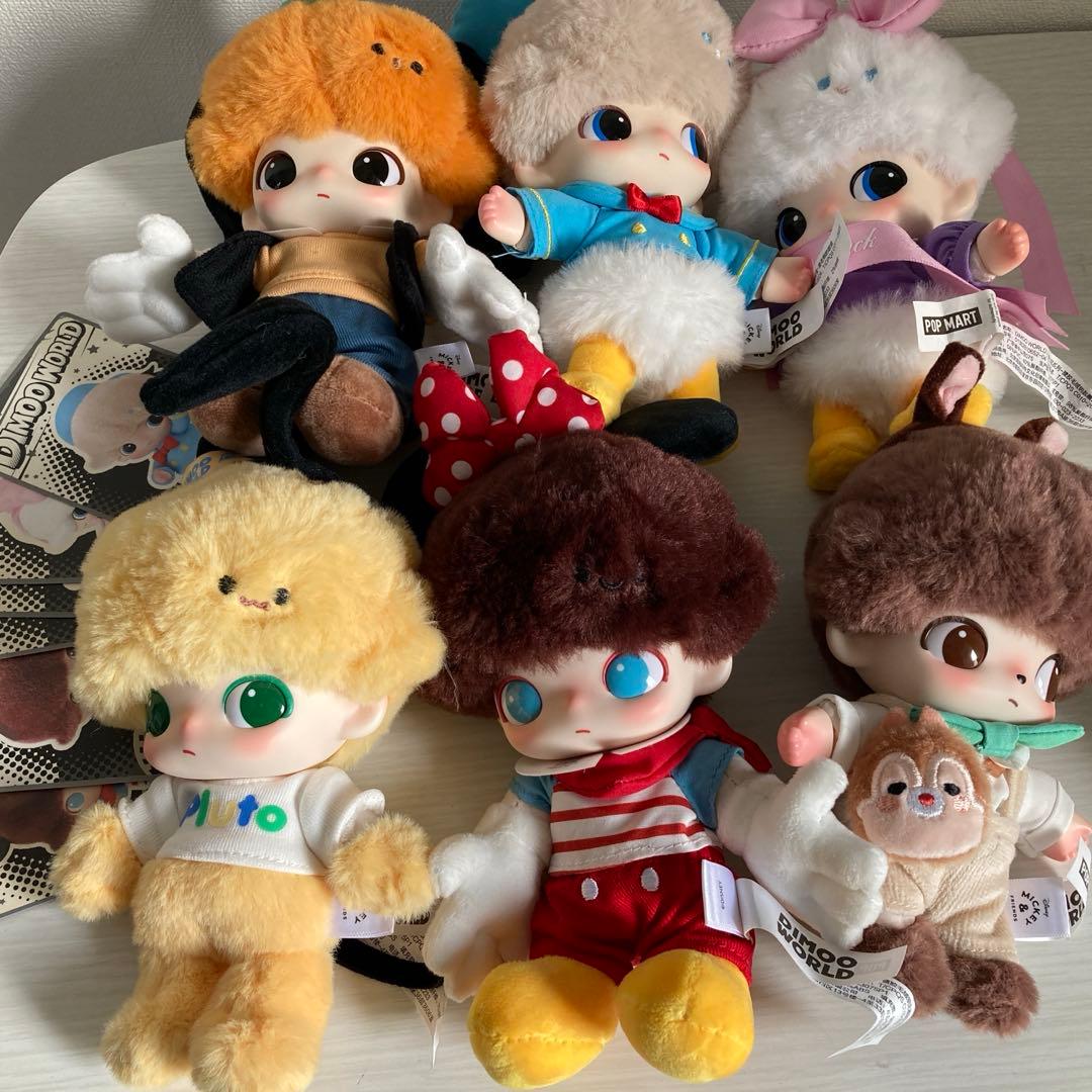 DIMOO WORLD × DISNEY シリーズ ぬいぐるみキーチェーン