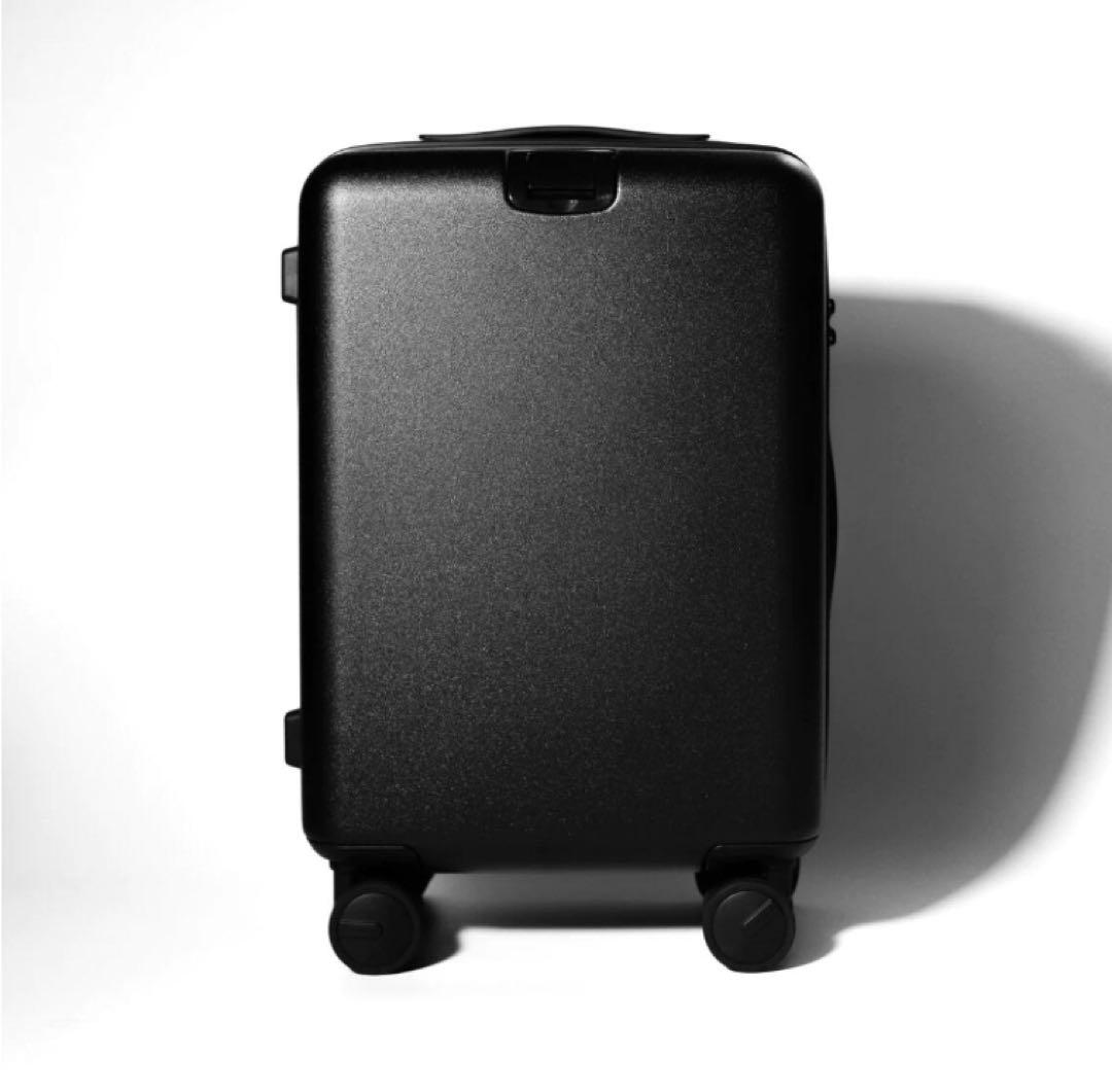 aucentic スーツケース キャスターストッパーキャリー シンプルブラック