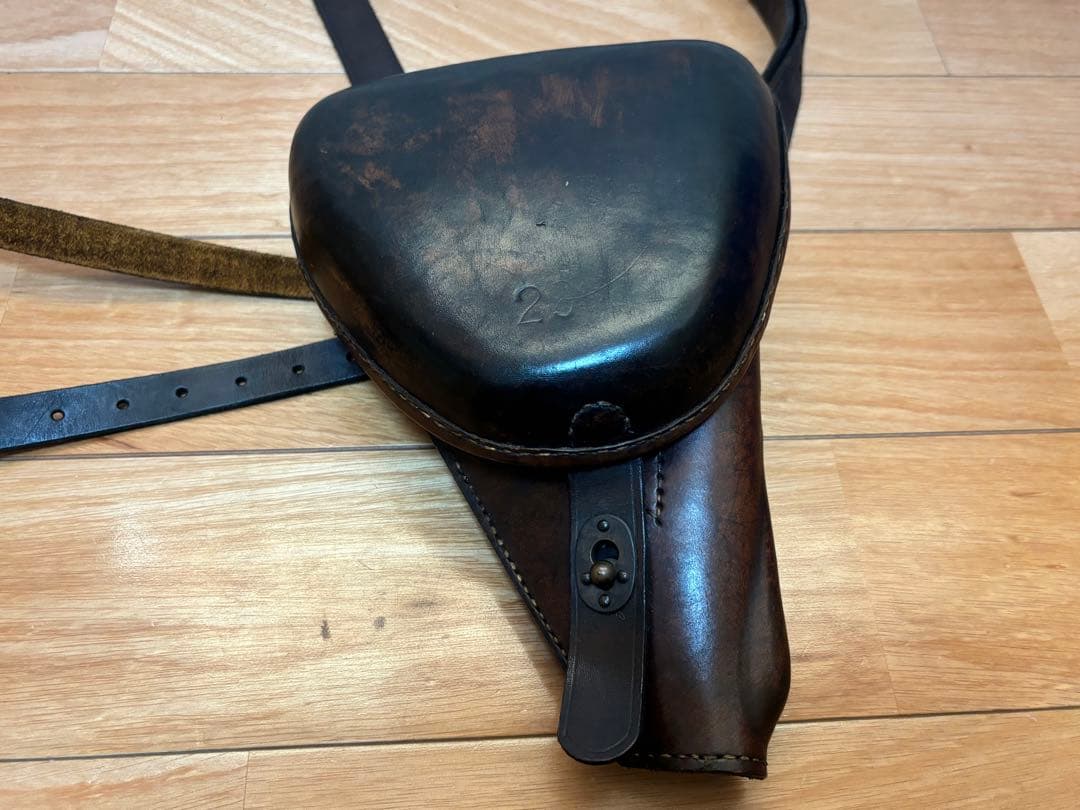 南部十四年式 拳銃嚢 斜革付