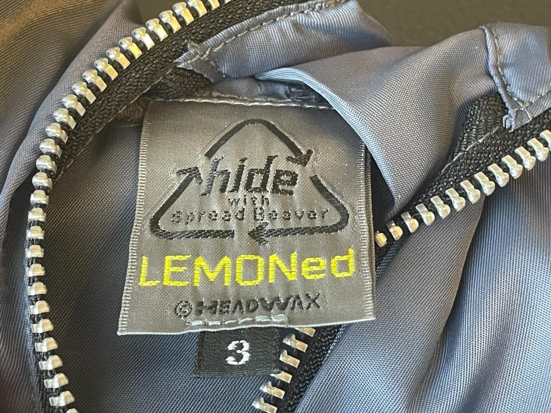 正規品 サイズ３ hideレモネード ラインパーカー イエロー LEMONeD