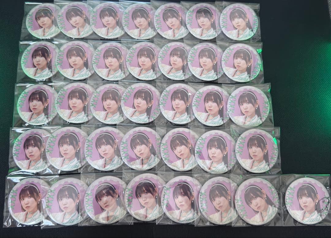 サイン入り有　i☆Ris 10thライブツアー缶バッジ　山北早紀