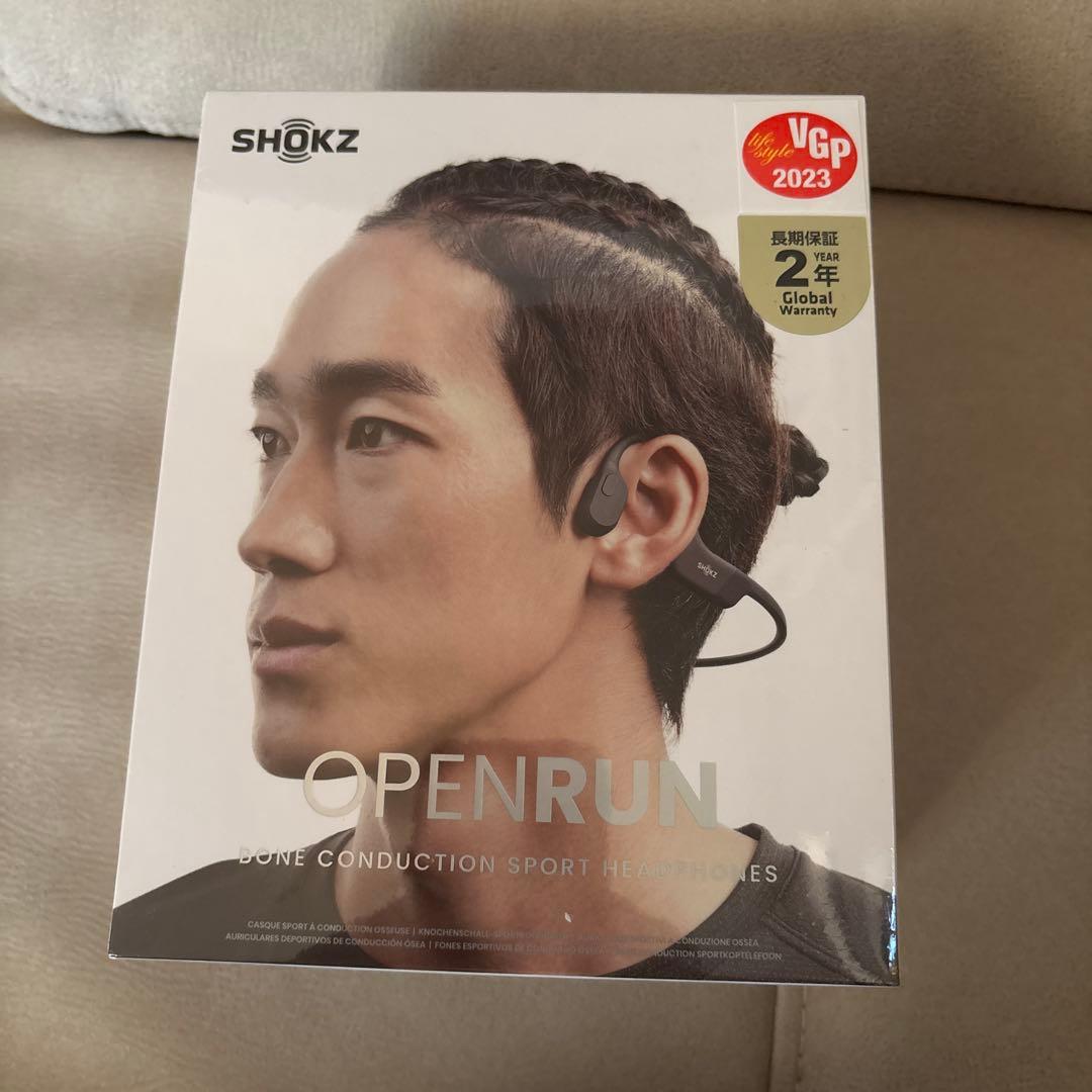 【新品未開封】SHOKZ OPENRUN 骨伝導イヤホン ブラック S803