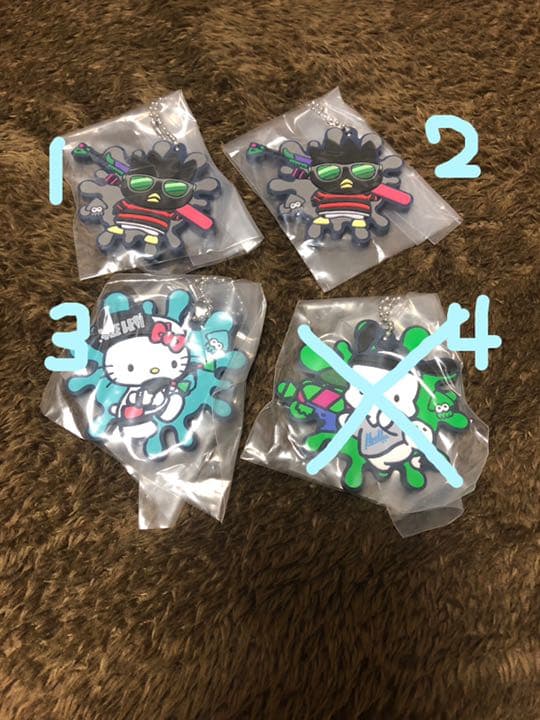 スプラトゥーン2 サンリオコラボ ラバーストラップ