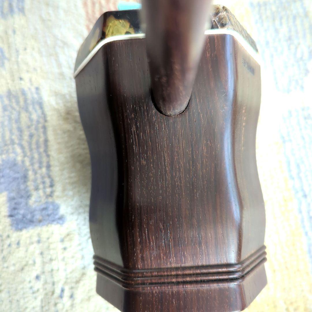 胡涵柔製作 16 未使用 明清老紅木 螺鈿二胡 龍、鳳凰