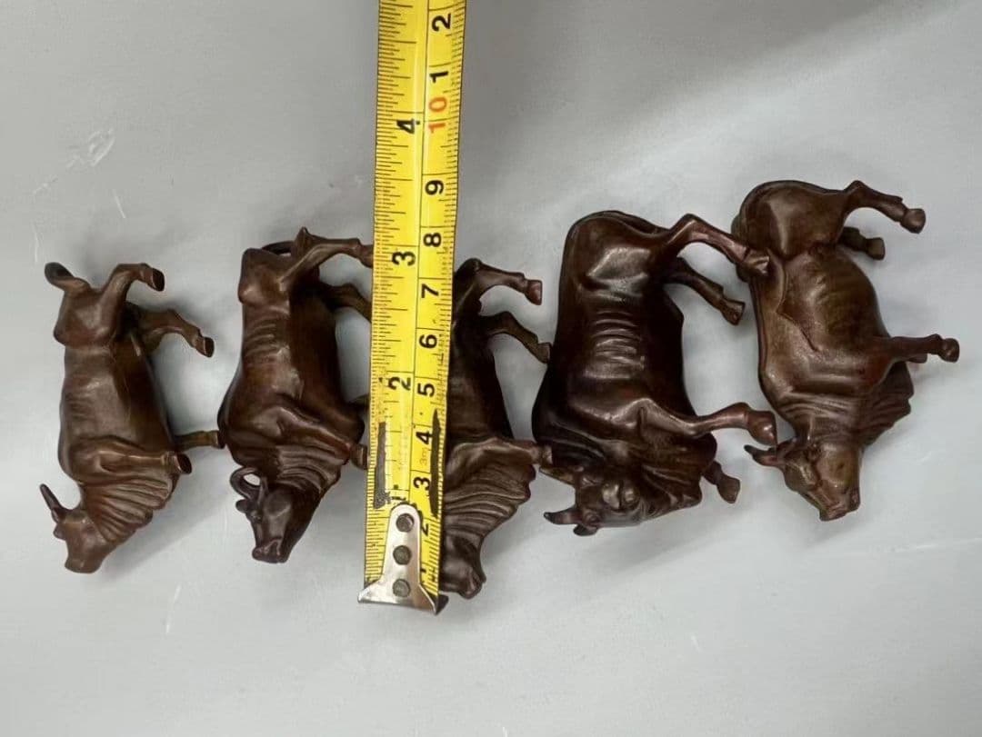 五福銅牛 開運 風水 招財 置物 銅製品 工芸品