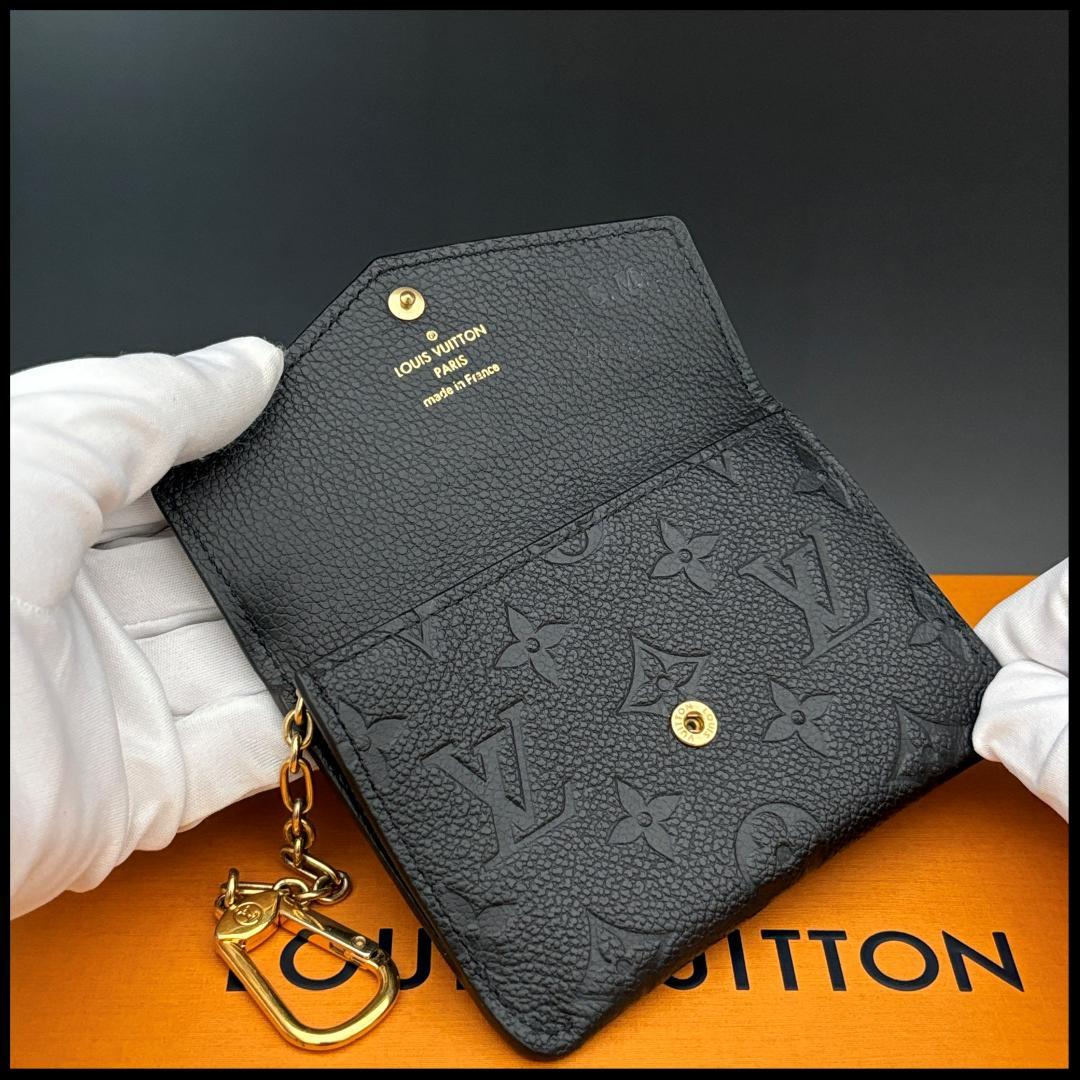 ルイヴィトン モノグラム ケース ポシェットクレ アンプラント 黒 正規品