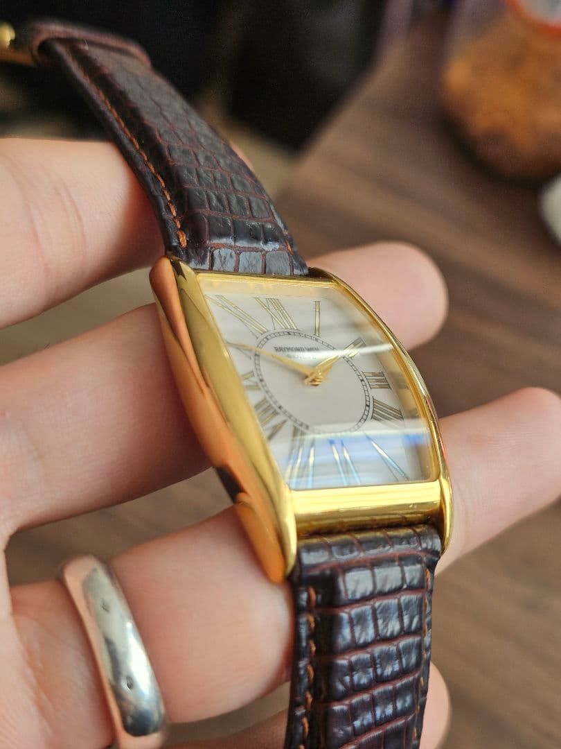 稼働品[美品]【RAYMOND WEIL】メンズ ゴールドカラ