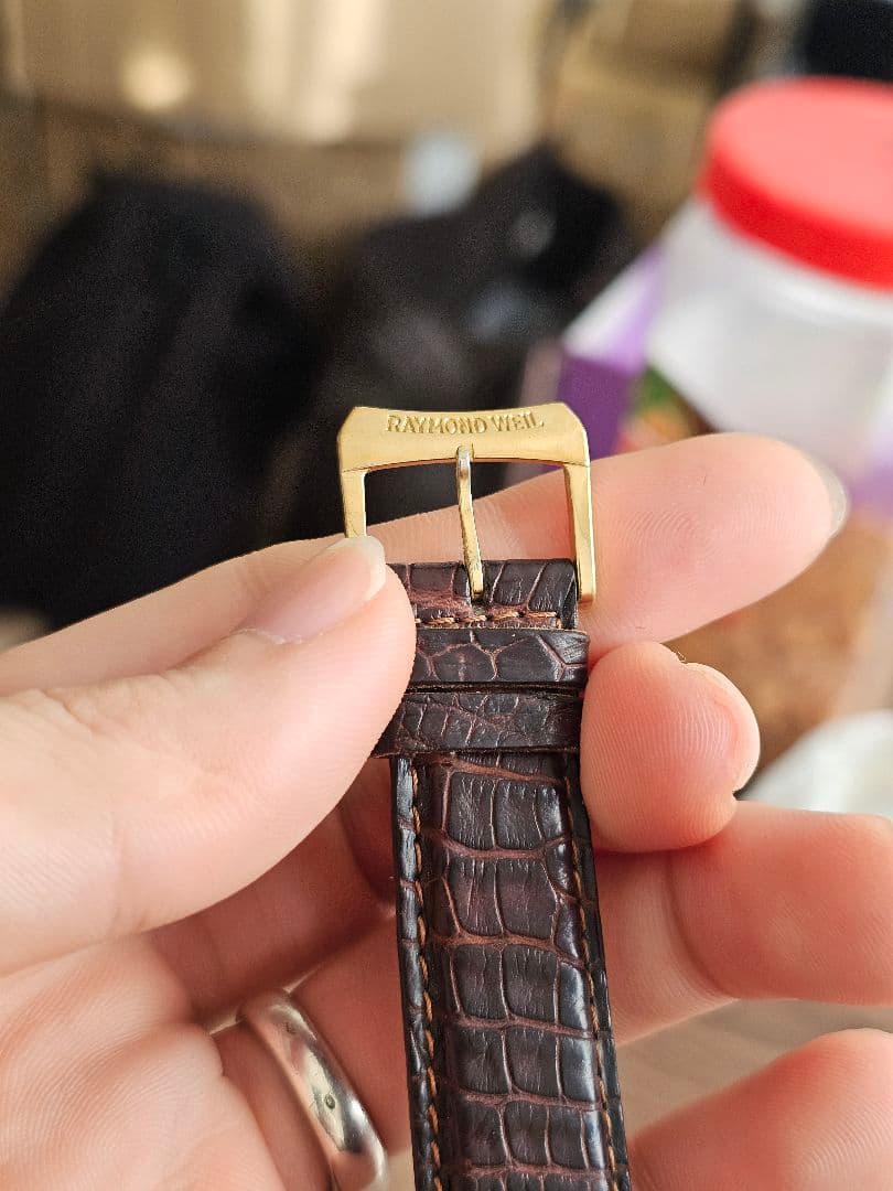 稼働品[美品]【RAYMOND WEIL】メンズ ゴールドカラ