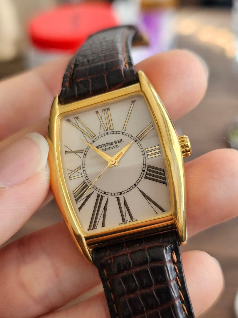 稼働品[美品]【RAYMOND WEIL】メンズ ゴールドカラ