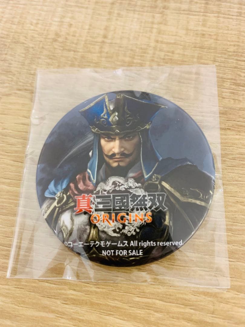 張遼　真・三國無双 ORIGINS びっく宝島　特典 缶バッジ
