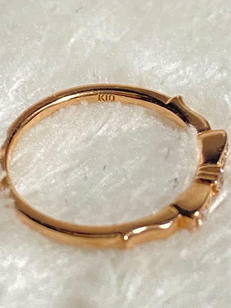 canal4°Ck10ピンクゴールドリング3号
