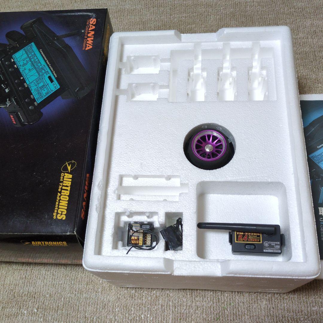 サンワ　M11 Prestige パープルVer 送受信機プロポバッグ付き中古品