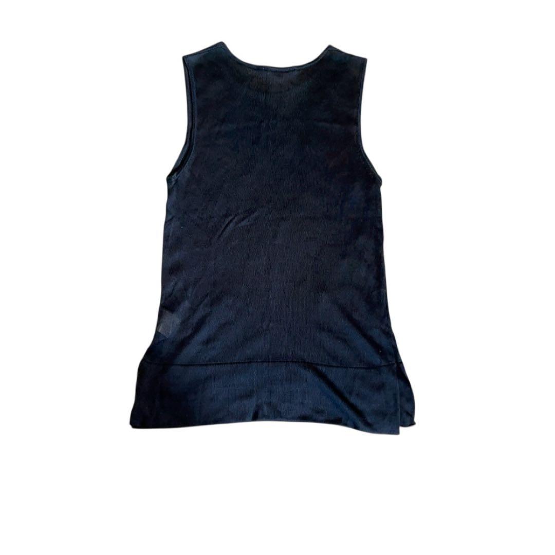 有能女子必須✨【LOEWE】ロエベ　シースルータンクトップビスコースブラックS