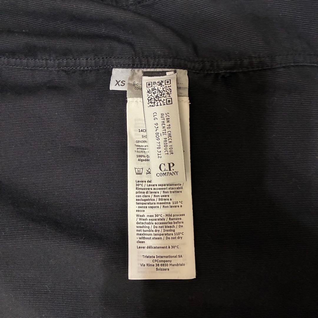 シーピーカンパニー シャツジャケット ブラック XSサイズ