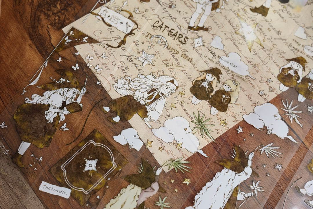 ⭐️SALE⭐️ 小白家文創《双面小魔女》海外マスキングテープ　マステ 【1679】