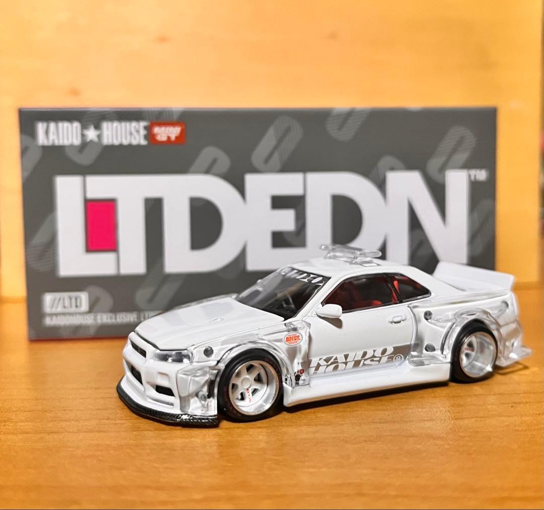 TSM MINIGT LTDEDN 街道ハウス GT-R R34 POLICE