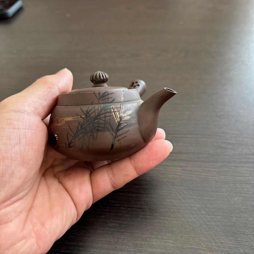 急須　ミニ急須　萬古焼　時代物