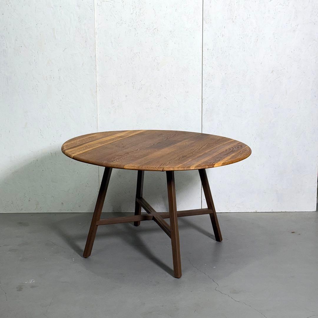 ERCOL(アーコール) /ラウンド　ドロップリーフテーブル (2)