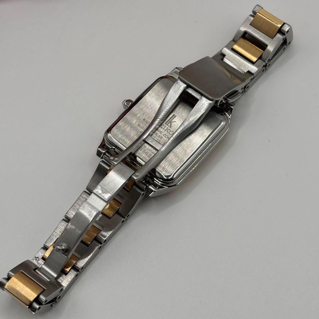稼働品☆　SEIKOセイコー　ルキア　lk スクエア　電波ソーラー腕時計