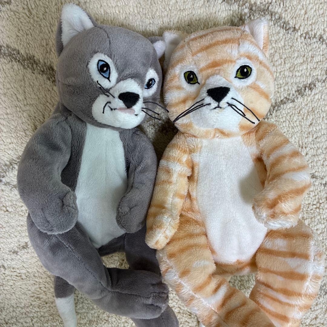 【廃盤レア美品】ヒグチユウコ　IKEA 猫ぬいぐるみ　せかいいちのねこモデル２匹