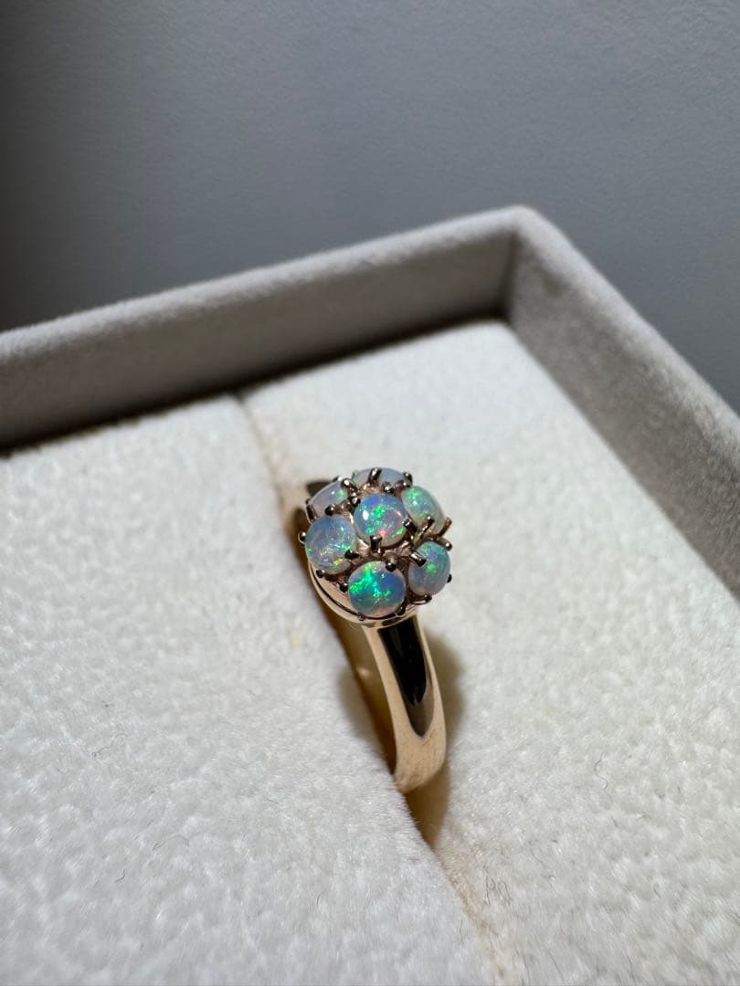 4℃ k18 オパールの指輪