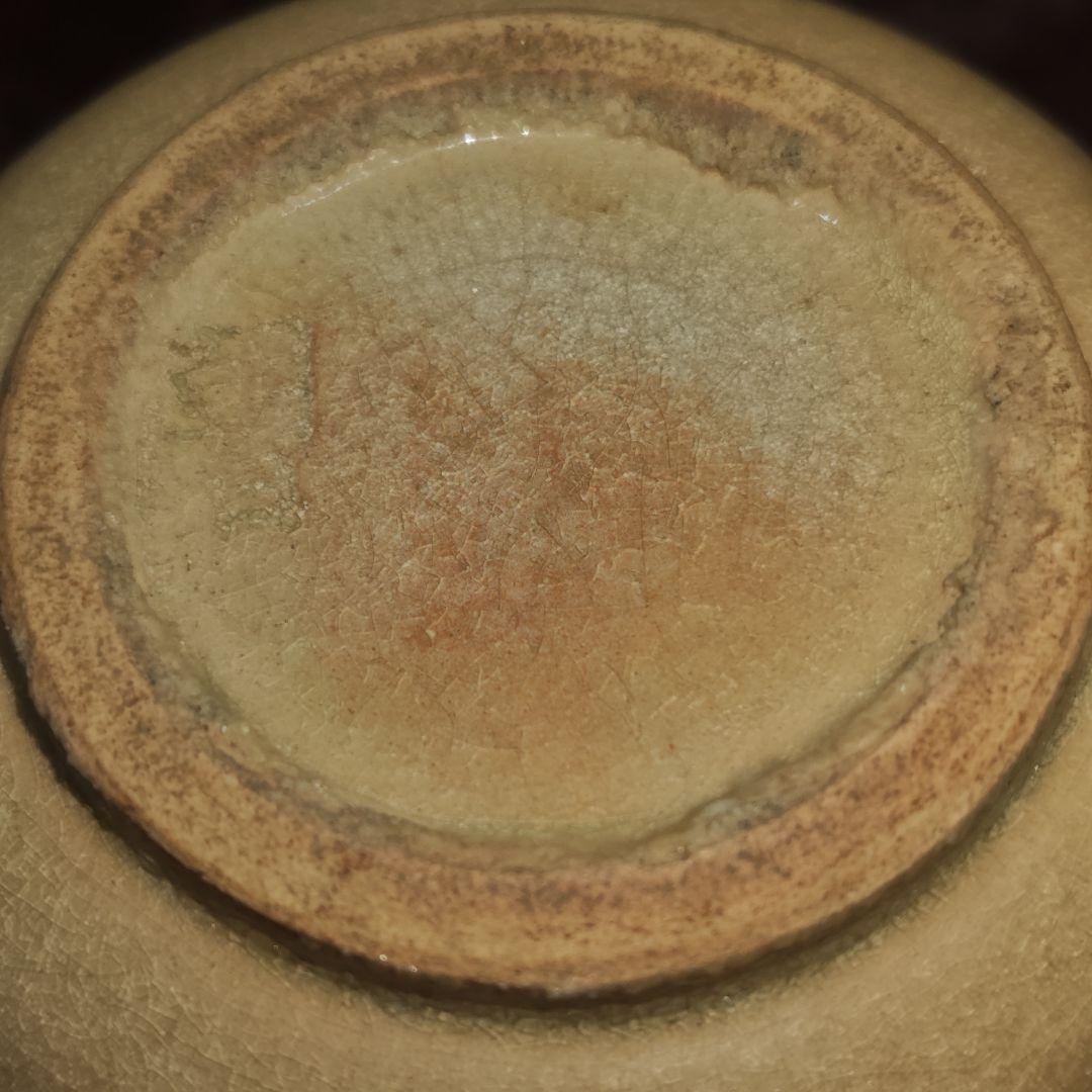 古朝日焼胴紐筒茶碗(元箱、元仕覆残欠、包古布付)