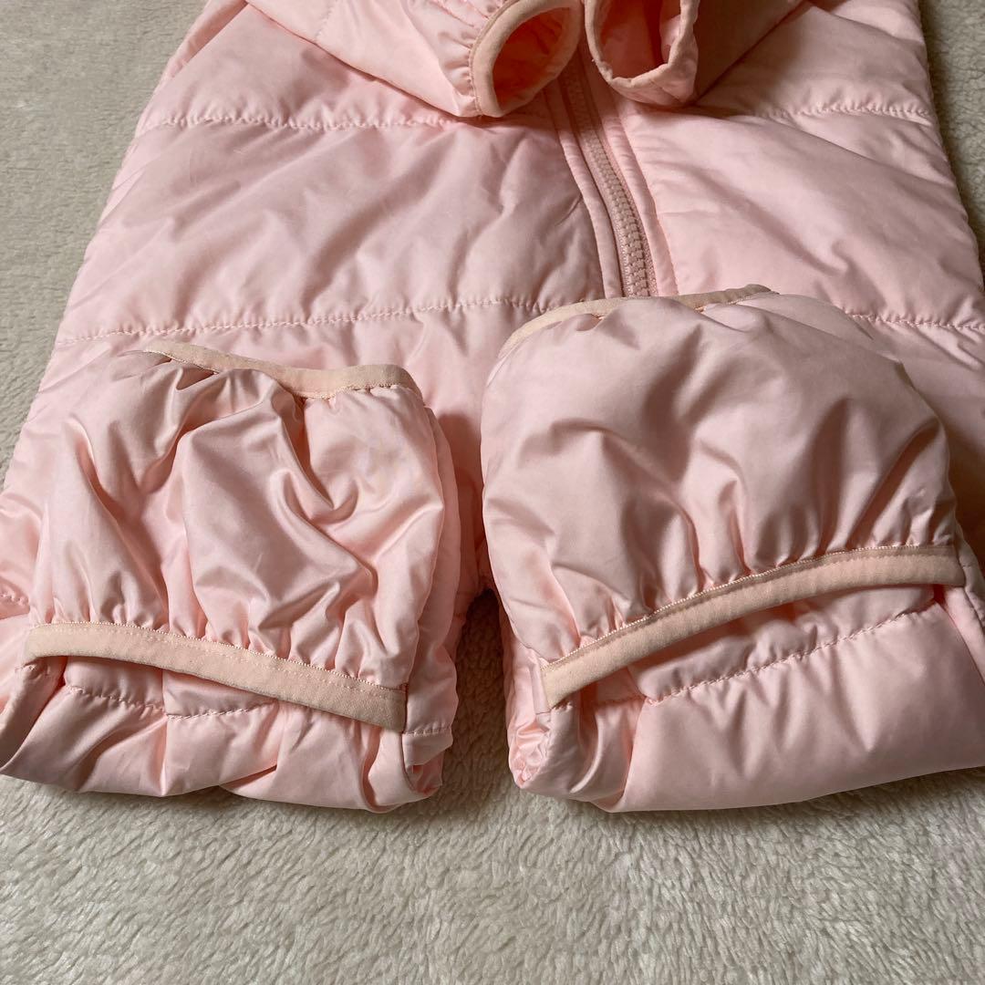 The North Face フード付きジャンプスーツ ピンク