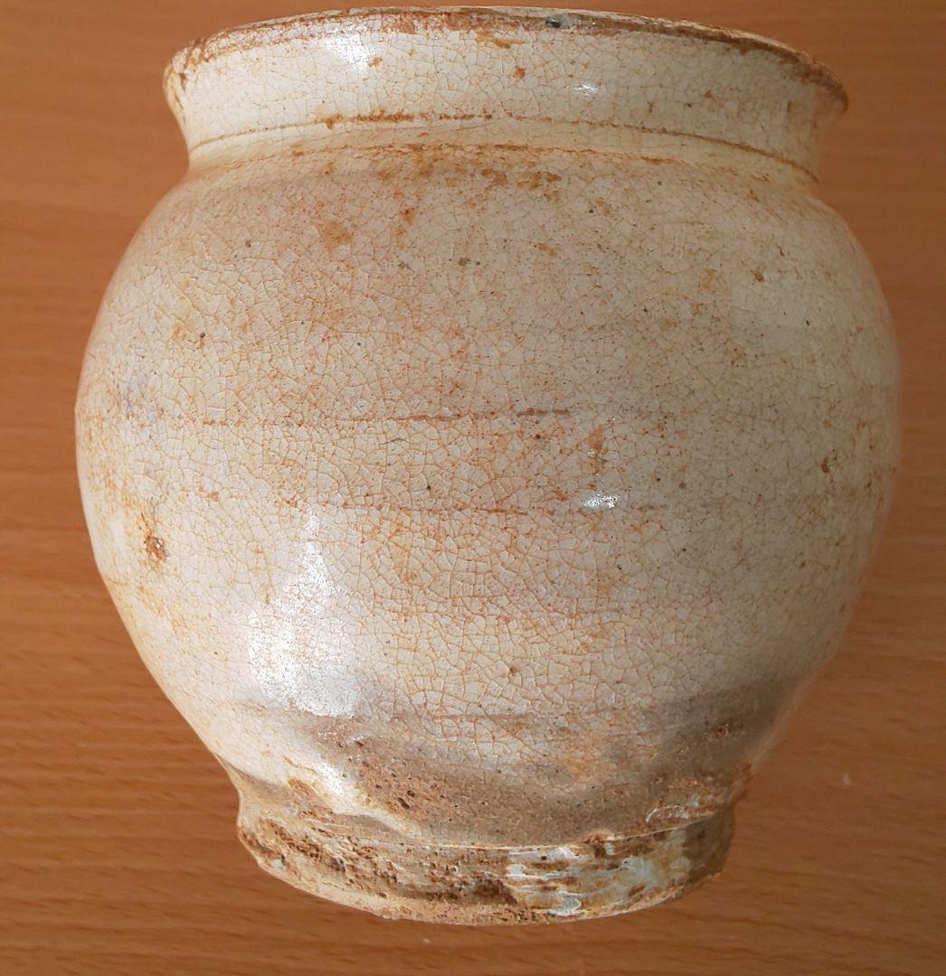 朝鮮王朝時代 李朝時代 会寧斑釉壺 小壺