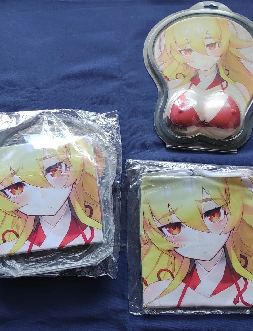 装甲悪鬼村正 足利茶々丸 C87茶々丸セット　立体マウスパッド　ピローケース