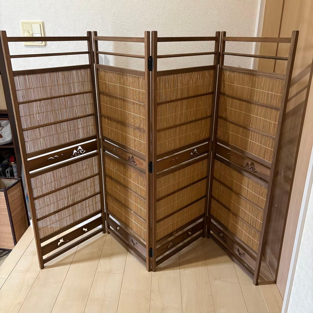 パーテーション　間仕切り　御簾屏風