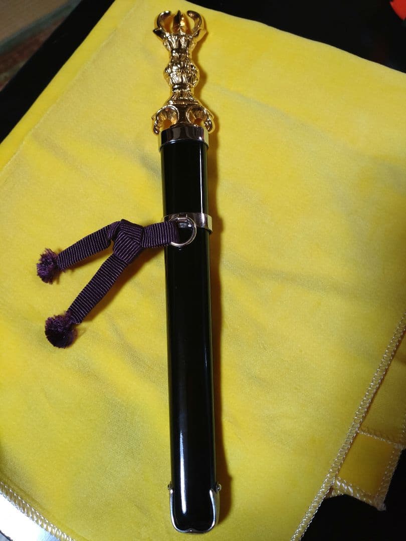 1*d様 希少/密教法具 法剣 不動明王羯磨（三鈷剣）京都製 国産品